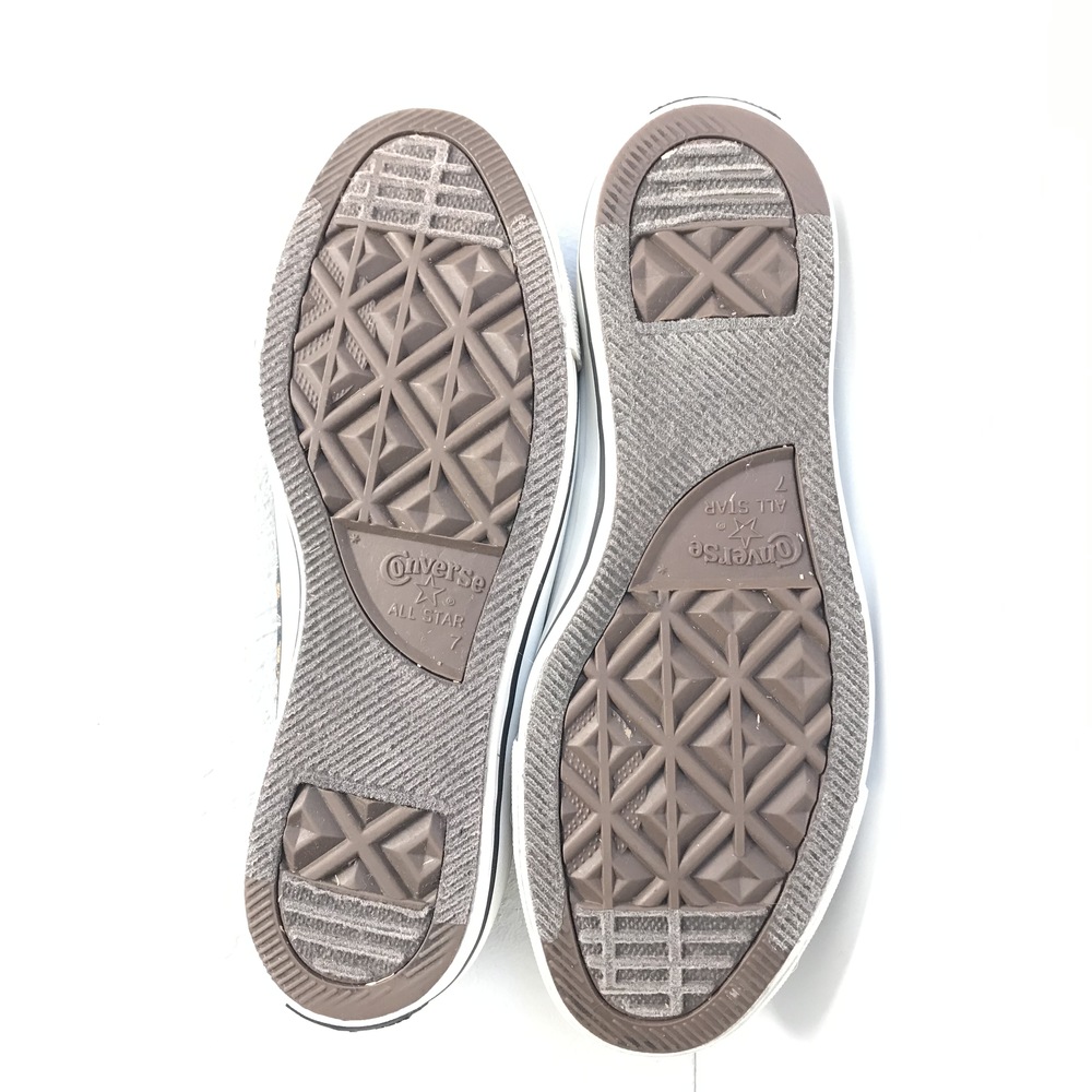Converse All Star Women 9 Shoes Low Top Shoe Cheetah Leopard Sneaker Brown Black - Picture 5 of 6